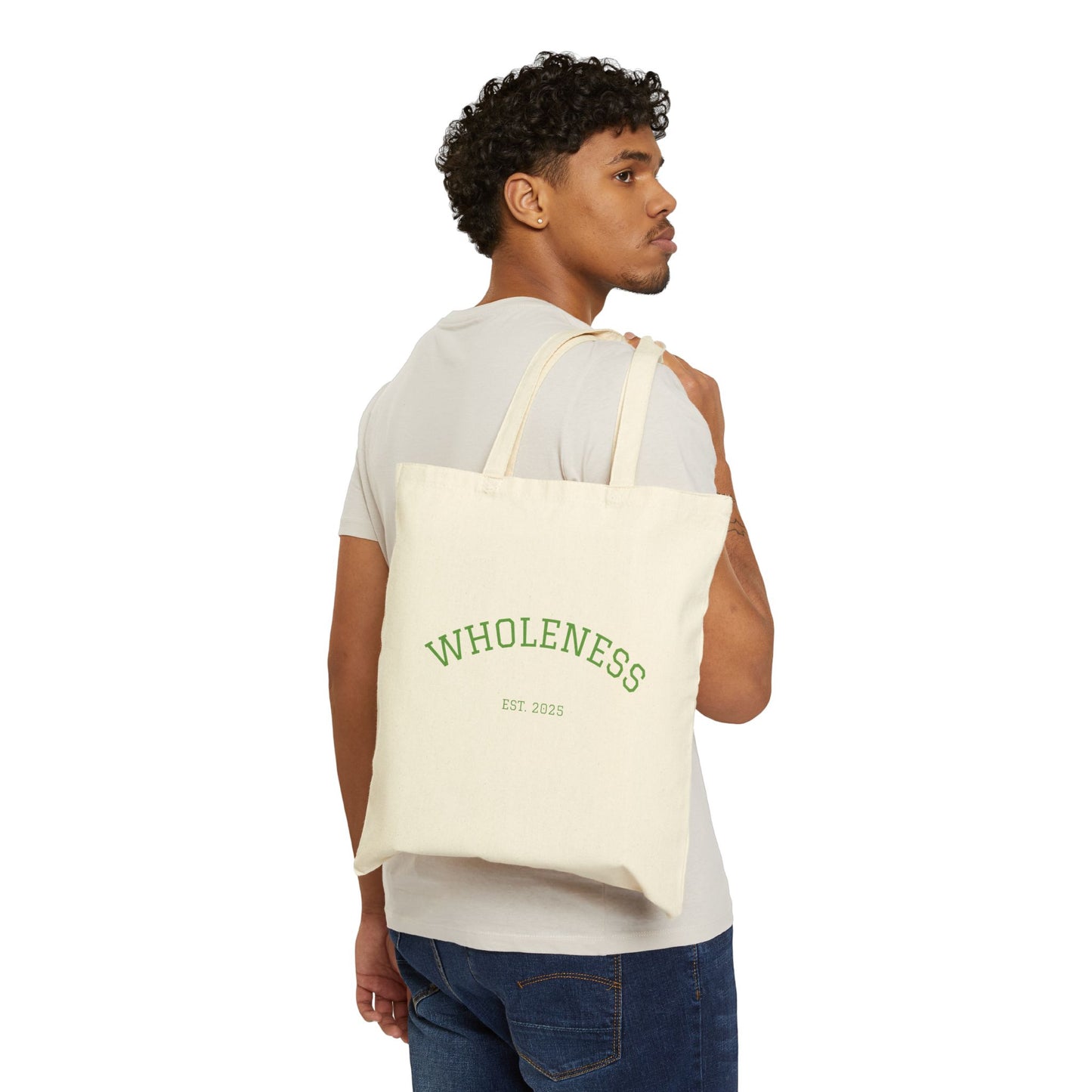 Bloom Wellness Cotton Canvas Tote Bag | Eco-Friendly Shopping Bag