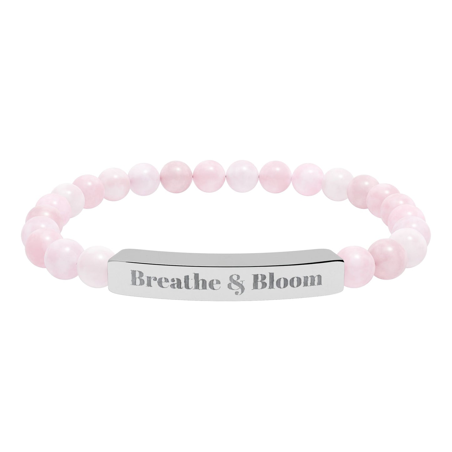 “Breathe & Bloom" Stretch Beaded Crystal Bracelet