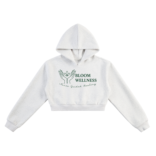 “Bloom” Essential Cropped Hoodie