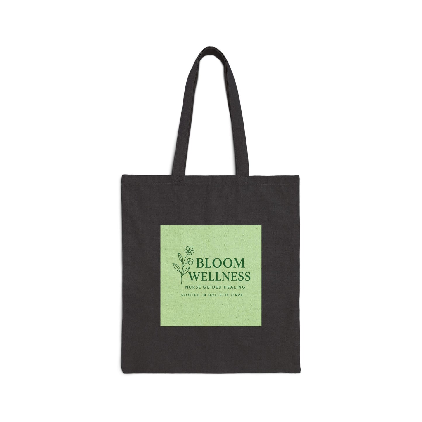 Bloom Wellness Cotton Canvas Tote Bag | Eco-Friendly Shopping Bag