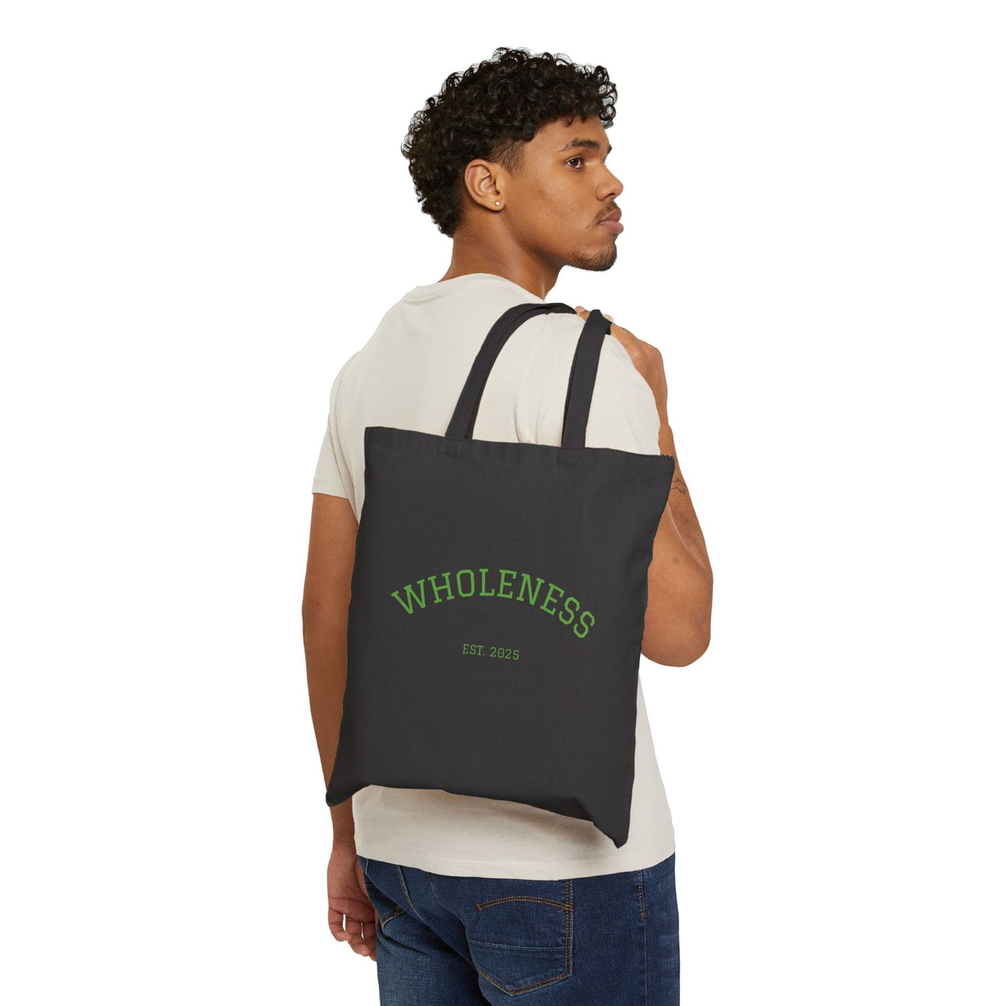 Bloom Wellness Cotton Canvas Tote Bag | Eco-Friendly Shopping Bag